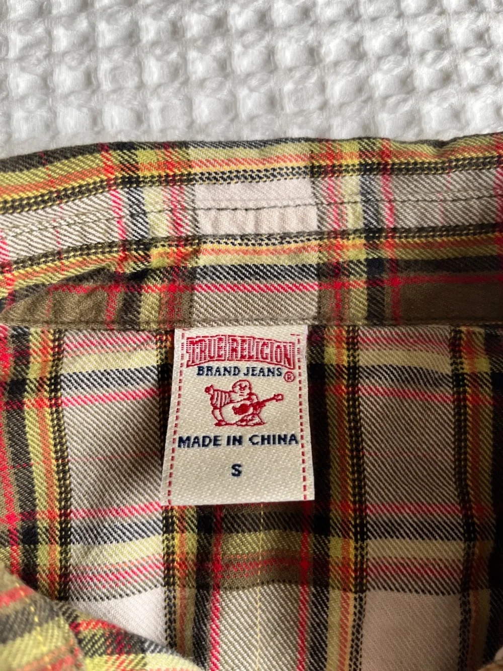 True Religion Pearl Snap Western Plaid Flannel Shirt Long Sleeve - Picture 5 of 6